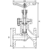 Stainless steel WTA gate valve with bellows | KP-801